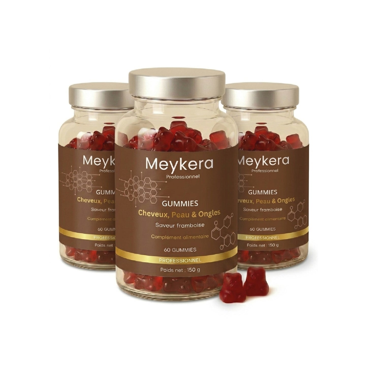 Lot de 3 Gummies Cheveux, Peau & Ongles - Cure 3 mois