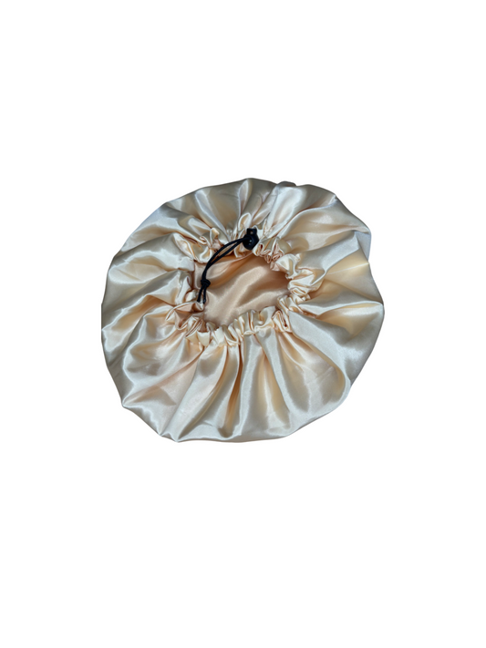 Bonnet Satin Ajustable Beige