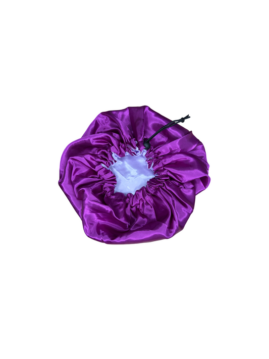 Bonnet Satin Ajustable Mauve